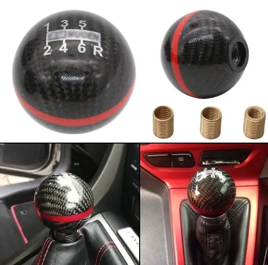 Genuine CARBON FIBER RED MUGEN shift knob Fit For Honda CRZ CIVIC ACCORD S2000 FA5 | Автомобили и мотоциклы