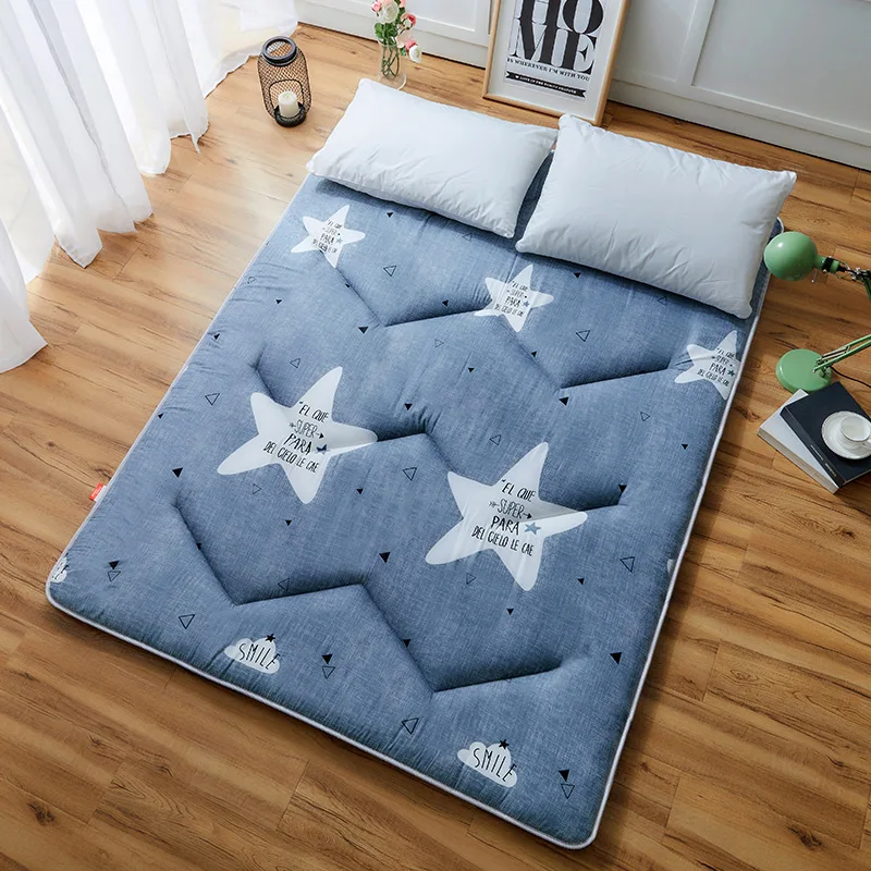 Модные Листья Складные 5 см татами напольный коврик/коврик Comfy футон для общежития/дома сон одного использования спальный матрас/кровать - Цвет: Type 4
