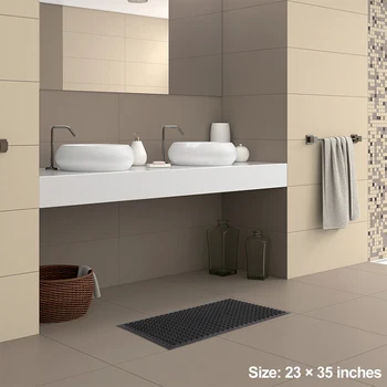 

90*60cm Non-slip Modern Carpet Kitchen Floor Mat Living Room Bathroom Carpet Door Mat Corridor Geometric Bathroom Mat