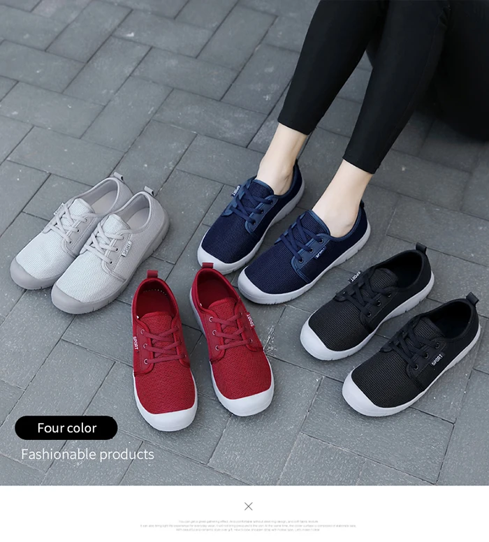 2020 Super cómodo Zapatos De Mujer Zapatos transpirable no caminar Calzado  Mujer De malla De mamá Casual Zapatos planos Zapatos De Mujer|Zapatos  planos de mujer| - AliExpress