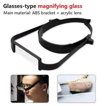 

Hot!1.6x 2.0x 2.5x 3.5x Head Headband Replaceable Lens Loupe Magnifier Magnify Glass Lens loupe made of optical glass