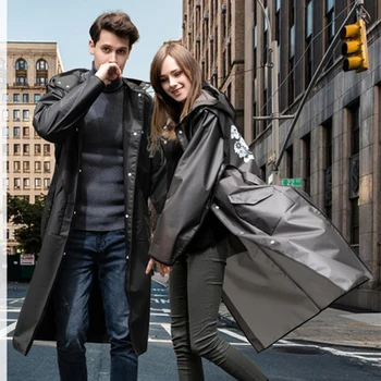 

2019 Hot Sale EVA Raincoat Women/Men Hooded Poncho Motorcycle Rainwear Long Style Hiking Poncho Environmental Rain Windbreaker