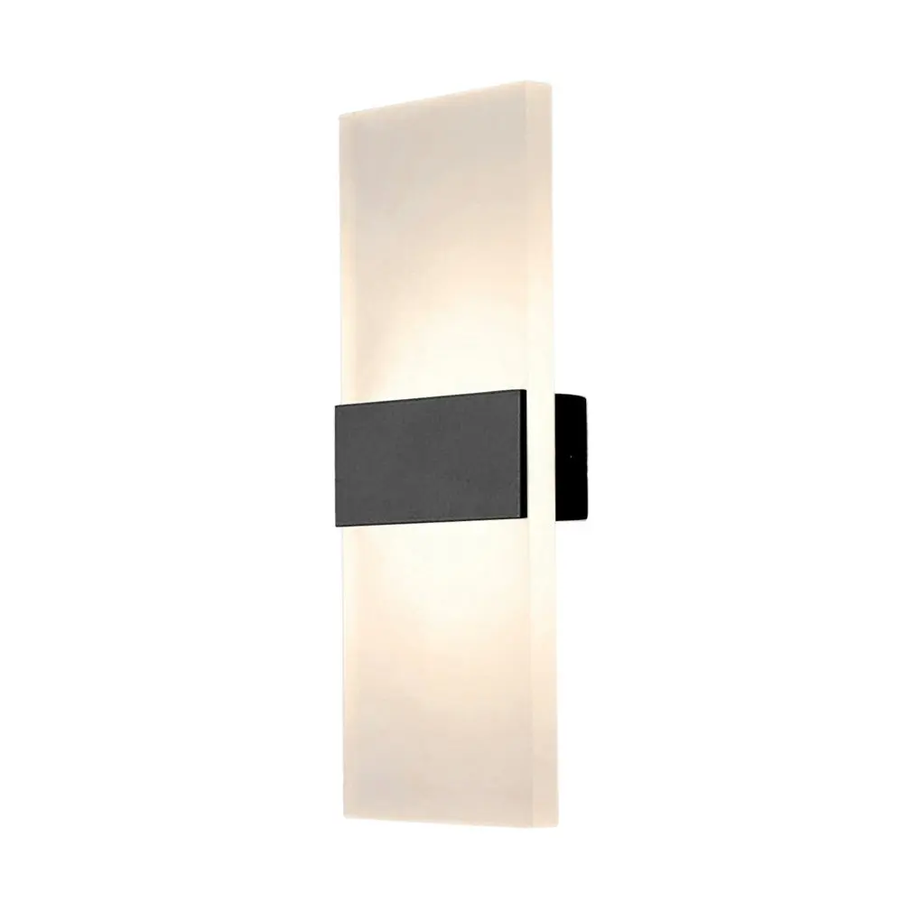 LED Wall Lamp Light Bed-lighting Personal Ultra-thin Acrylic Aluminum Material Wall Pathway Lamp with Rectangle Shape - Цвет: 29x11CM pure white