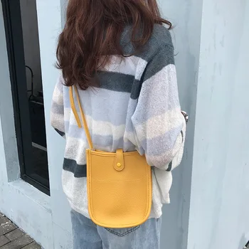 

New Casual Simple Cross-Body Small Bag Hipster Solid Color Shoulder/Crossbody Bag