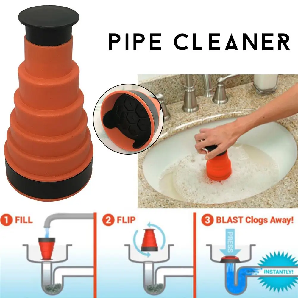 

Power Pipe Dredging Tool Drain Sewer Cleaning Kitchen Bathroom Toilet Pipe Dredge Plunger Basin Pipeline Clogged Remover Tool