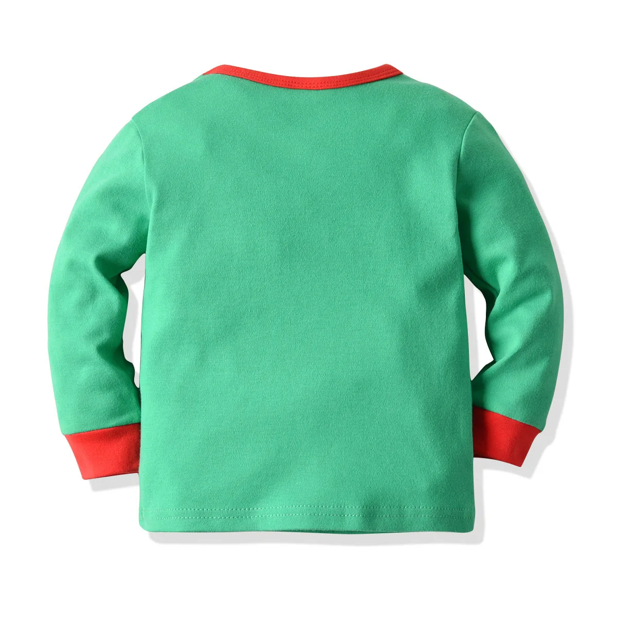 Забавный домашний костюм для малышей Рождественская Пижама для мальчиков и девочек домашний комплект, детские свитера с надписями, красные штаны в полоску Рождественский комплект из 2 предметов