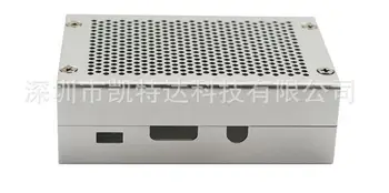 

100pcs Aluminum Case Silver Metal Case + 5V / 3.3V Cooling Fan With Screws For Raspberry Pi 3 Model B +