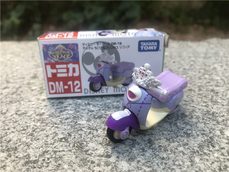 Takara Tomy Tomica Disney Motors DM-12 Sofia the First Chimu Bike металлический Литая машина |