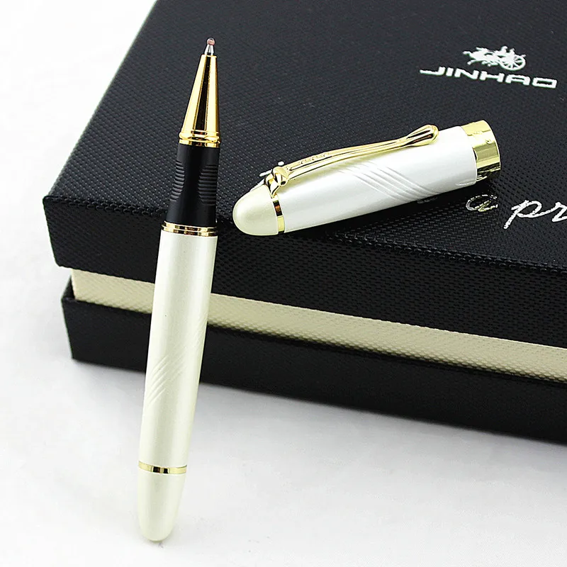 Jinhao 450 Роскошная шариковая ручка с чернилами, Подарочная коробка на выбор, для офиса, бизнеса, школы, ручка для письма, металлическая шариковая ручка
