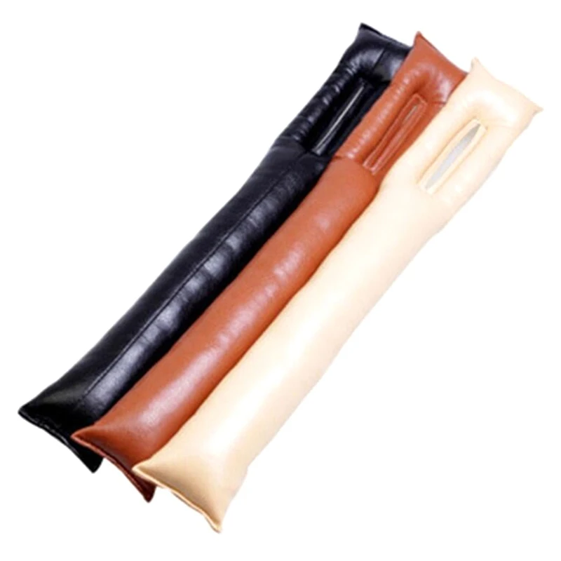 1Pcs PU Leather Car Seat Gap Stopper Stop Leak Proof Drop Leakproof Pad Filler Spacer Mat Cushion Center Console Armrest Sticker