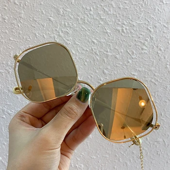 

Fashion Sunglasses Women/Men 2019 Square Hollow out Sun Glasses Personality Cool Goggles UV400 oculos de sol