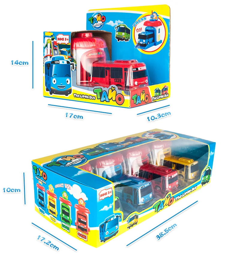 Большой размер 4 шт./набор игрушечный автобус модель тайо автобус автомобиль игрушка Diecasts и игрушечный автомобиль детские игрушки автомобиль для детей Juguetes