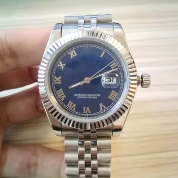 

luxury watch men AAA 40mm automatic mechanical No battery sweeping Date JUST stainless steel watches 2813