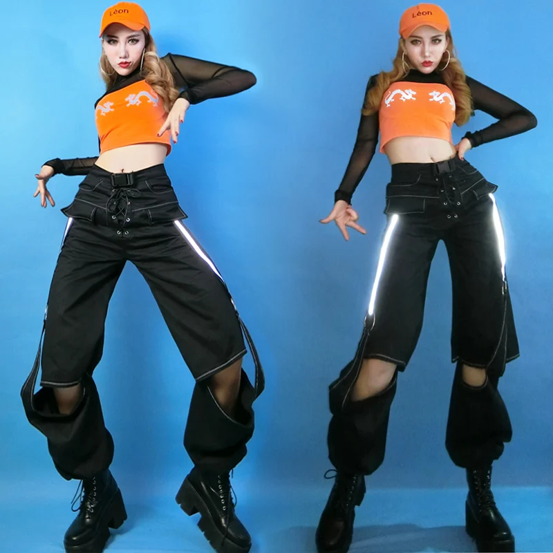 Hip Hop Dance Costumes Adults Black 