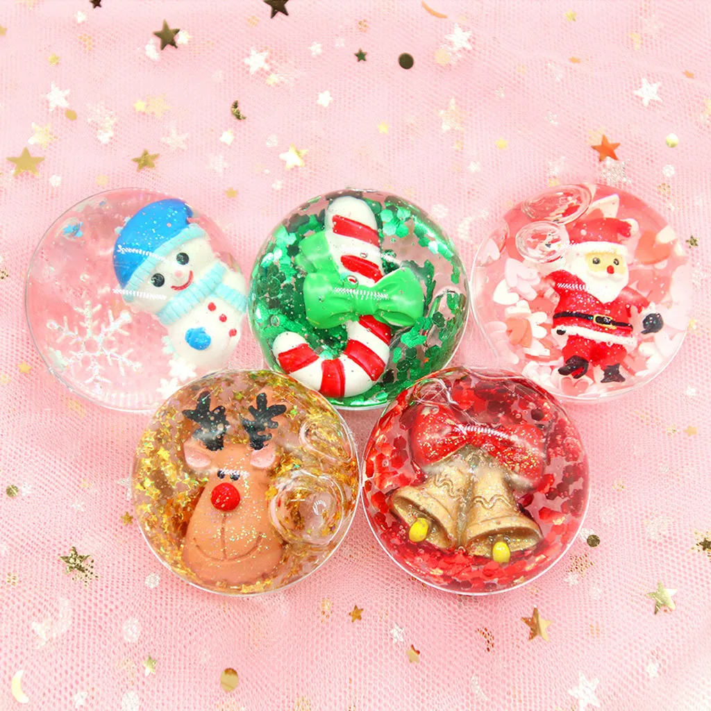 

Christmas for Slimes Ball Soft Crystal Mud Scented Stress Relief Toy Sludge Crystal Christmas Decoration Gift Stress Relief Toys