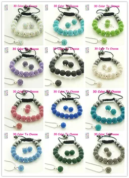 

Free Gift+Free Shipping.Mix 10mm Disco Pave Ball Crystal Silver Plated crystal Set Bracelet Earring Necklace Pendant Discount.