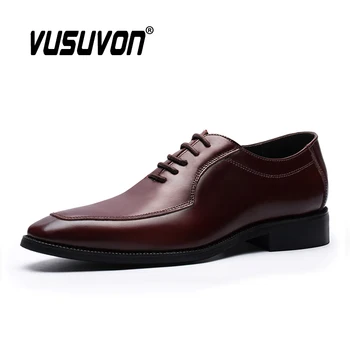 

New Arrival Men Dress Shoes Genuine Leather Gents Wedding Formal Suits Shoes for Man Fashion Luxury Handmade Oxfords Shoes Male