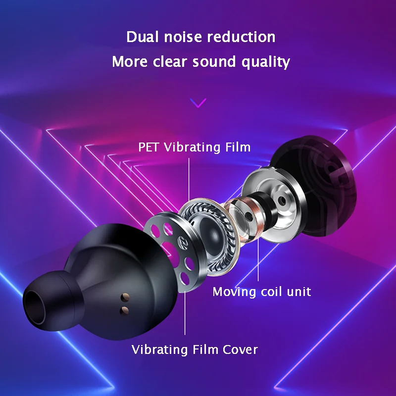 Rsionch Bluetooth 5,0 беспроводные IPX5 водонепроницаемые наушники-капельки со стерео с зарядным устройством глубокие басы Наушники для IOS Andriod в ухо
