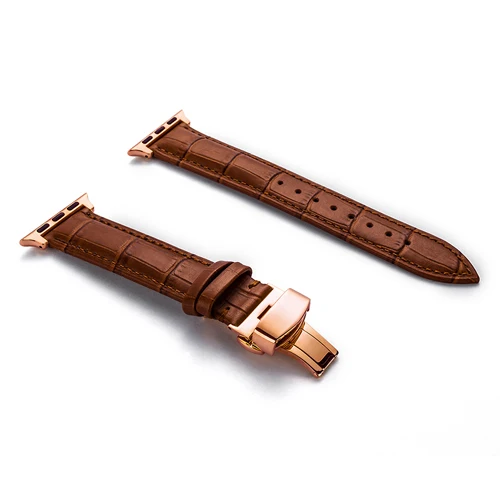 20 Кожаный ремешок для apple watch band 4 5 44 мм 40 мм iwatch band 42 мм 38 мм apple watch 4 3 2 1 аксессуары браслет с застежкой-бабочкой - Цвет ремешка: 20
