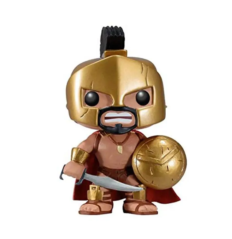 FUNKO POP стиль Горячая фильм Спарта 300 король LEONIDAS 16# Виниловая фигурка Коллекция Модель игрушки для детей подарок на день рождения - Цвет: Белый