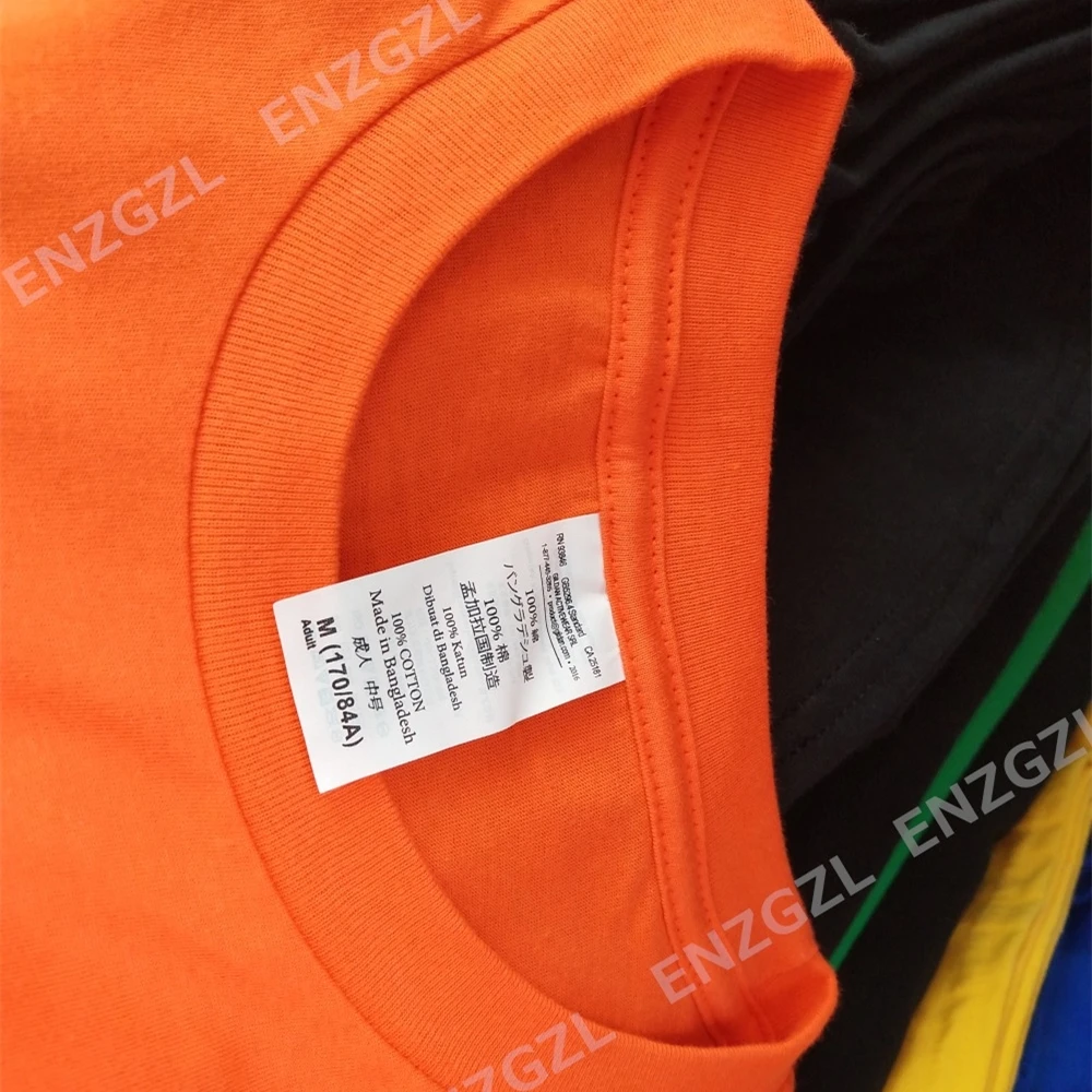 ENZGZL Новая летняя футболка высокого качества Мужская Повседневная футболка с коротким рукавом и круглым вырезом хлопок Мужская брендовая футболка