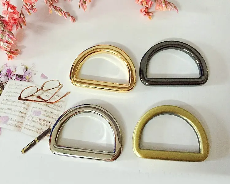 DIY hardware Luggage Accessories metal D ring buckle semicircle 1.9cm 1.6cm 2.5cm 10pcs/lot