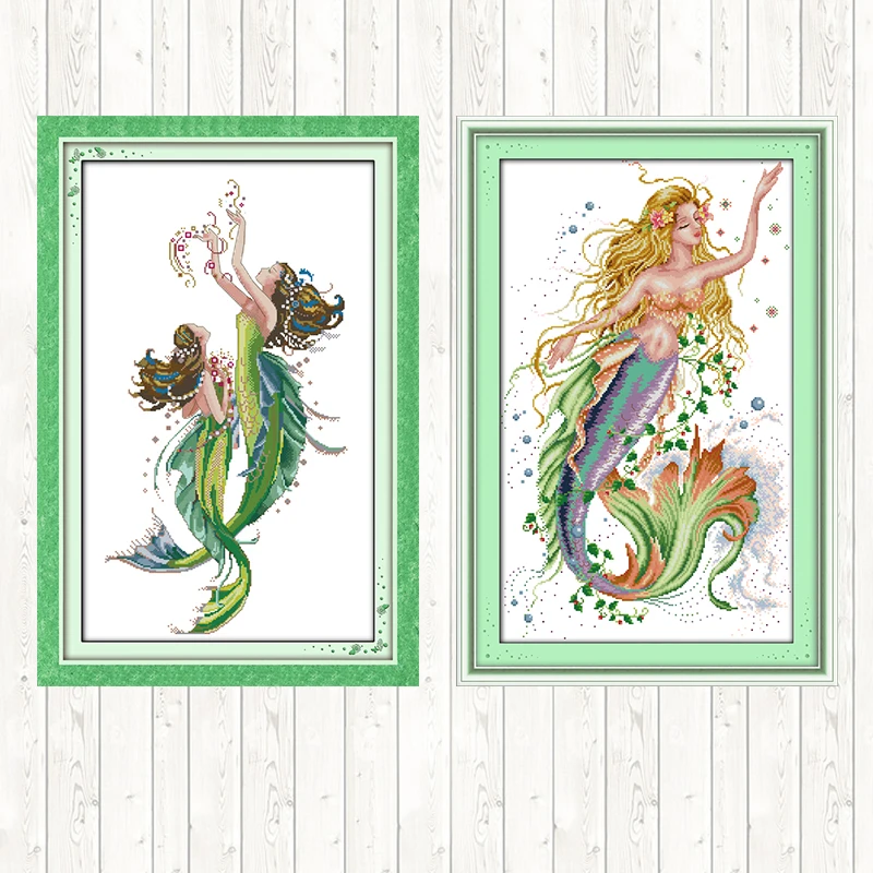 3D Mermaid Lighthouse Needlepoint Canvas