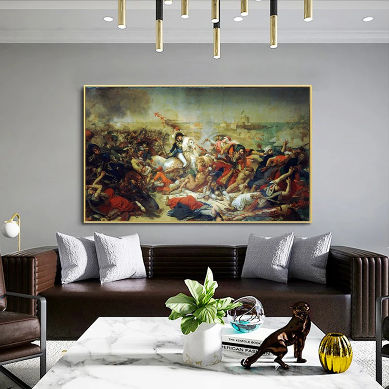 

Famous Painting Antoine-Jean Gros - Battle of Aboukir Oil Painting on Canvas Posters and Prints Wall Art Picture for Living Room