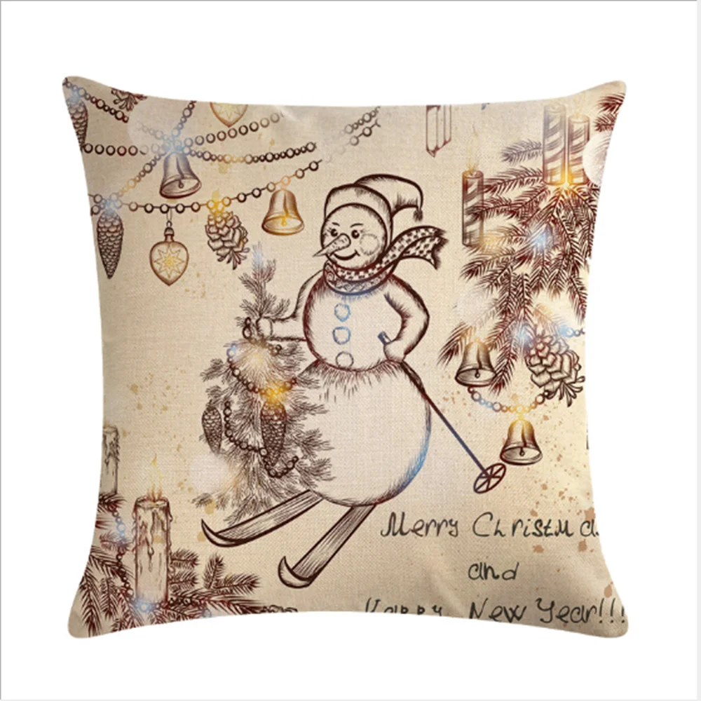 Подушка 45*45 см, подушки для рождественских животных-оленей, подушка, милые украшения для подушки для дома, Игрушки для маленьких мальчиков, Прямая поставка