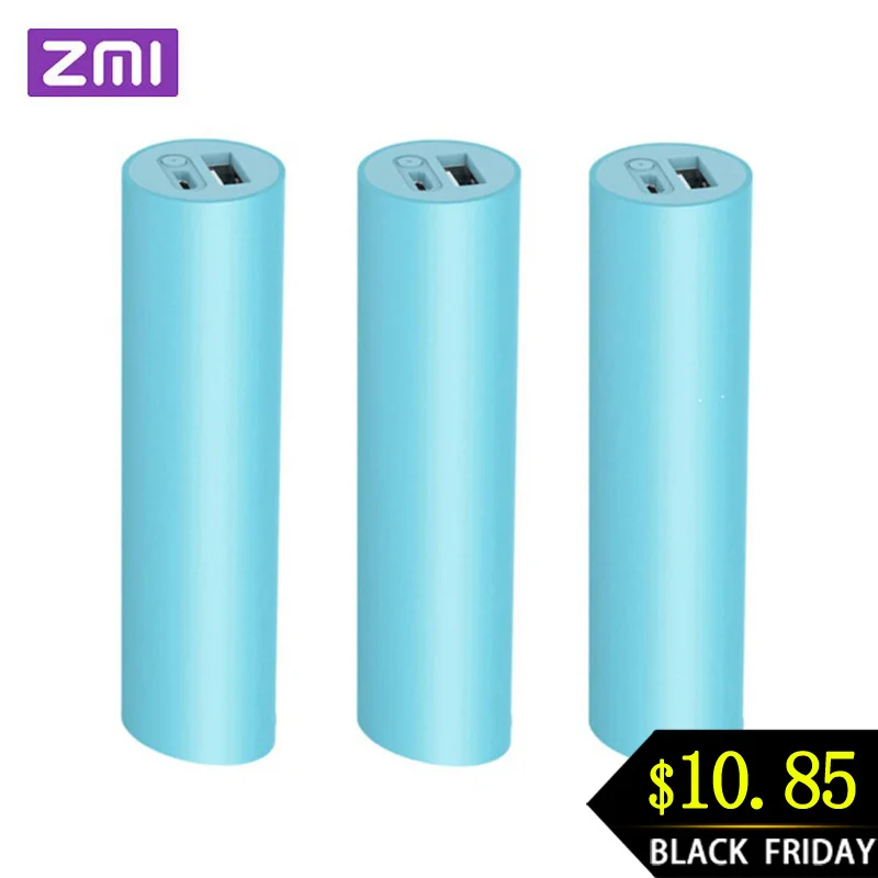 ZMI Mini power Bank 3000 мАч Перезаряжаемый 18650 Внешний аккумулятор Мини power bank 18650 портативная зарядка для телефона
