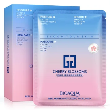 

BIOAQUA Cherry Blossom Facial Mask Sakura Moisturizing Mask Water Moisture Hydra Smooth Tender Face Wrapped Mask