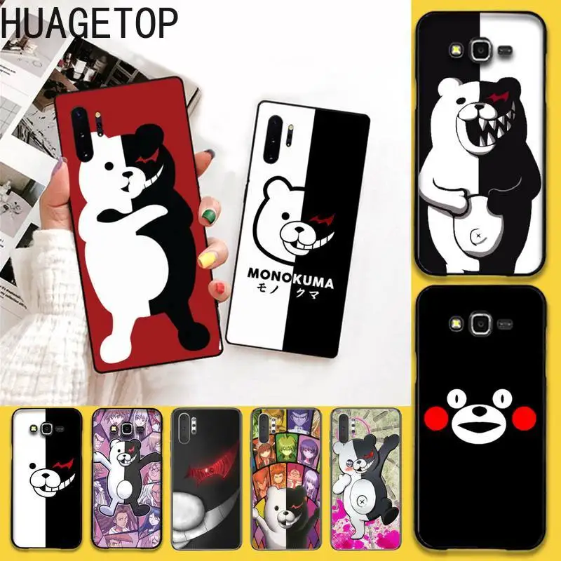 Kumamon Danganronpa Monokuma черный ТПУ мягкий чехол для телефона Samsung Note 7 8 9 10 Lite Plus Galaxy J7 J8 J6 2018
