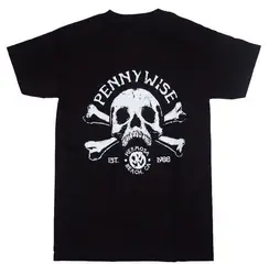 Pennywise Hermosa пляж CA череп новая мужская футболка скейт панк Рок мелодичный хлопок удобные топы Футболка