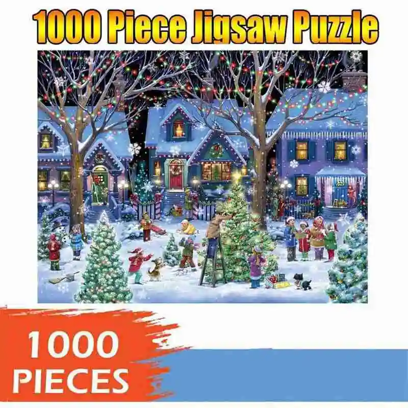 

Puzzle 1000 Pieces Jigsaw Puzzles For Adults Paper Quality Assembling Puzzle Games Childrens Kids Educational Toy Christmas Gift