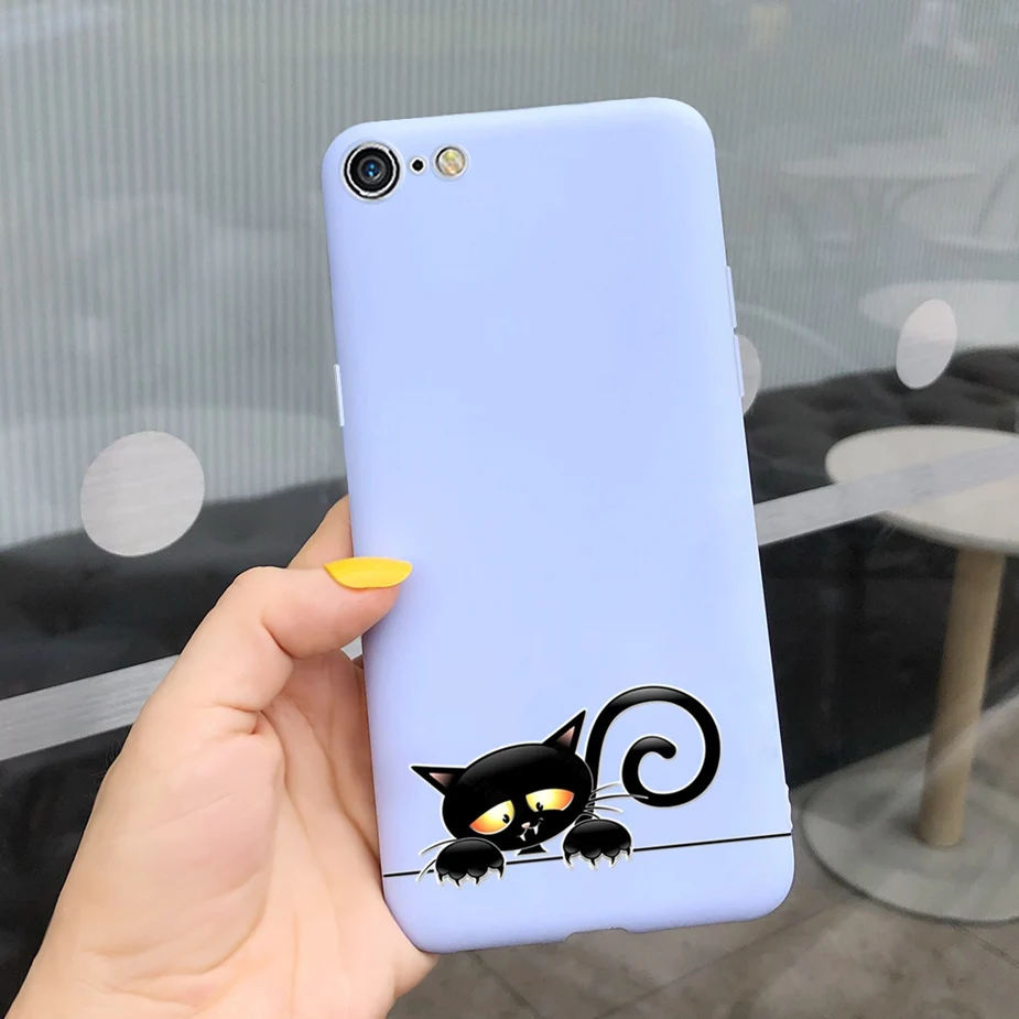 Adorable Cartoon Silicone Phone Case - Soft TPU Back Cover