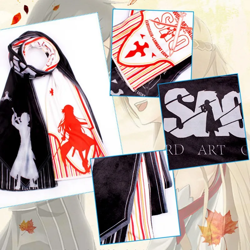 Demon Slayer Kimetsu No Yaiba, шарф с принтом, зимний, мужской, женский, унисекс, теплый, шаль, шарф, мягкая, обёрточная бумага