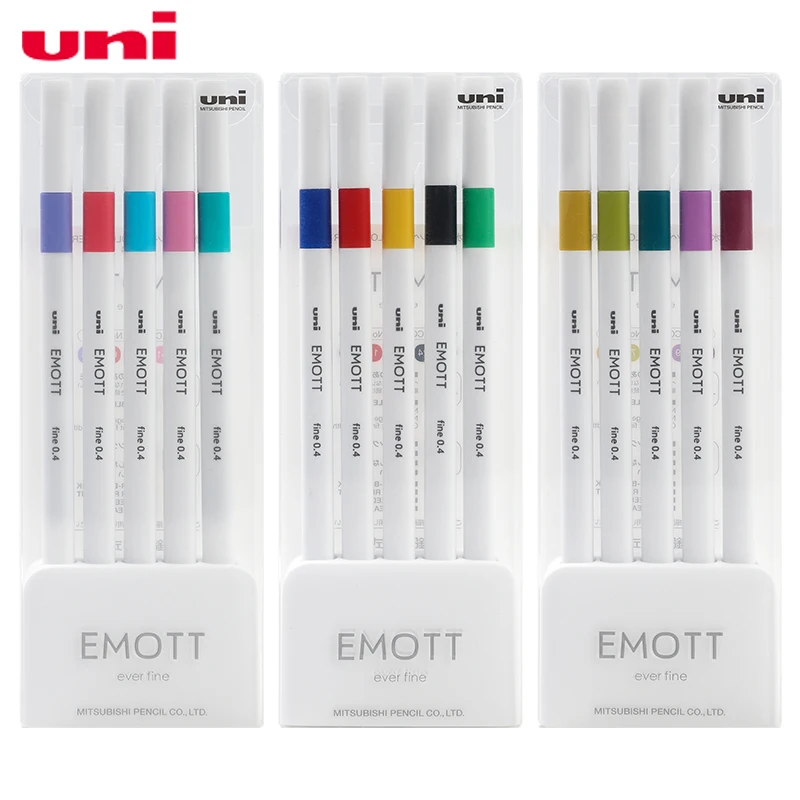 

1Pcs Japanese UN Fiber Pen0.4 Emott Watercolor Pen PEM-SY Hand-painted Line Quick Drying Anti Halo Dyeing Painting Art