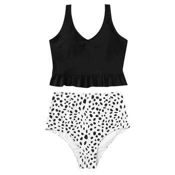 

bikinis 2019 mujer Women'sPrint Sexy Split Swimsuit Bikini Swimsuit Beachwear biquinis feminino bathing suit women monokini