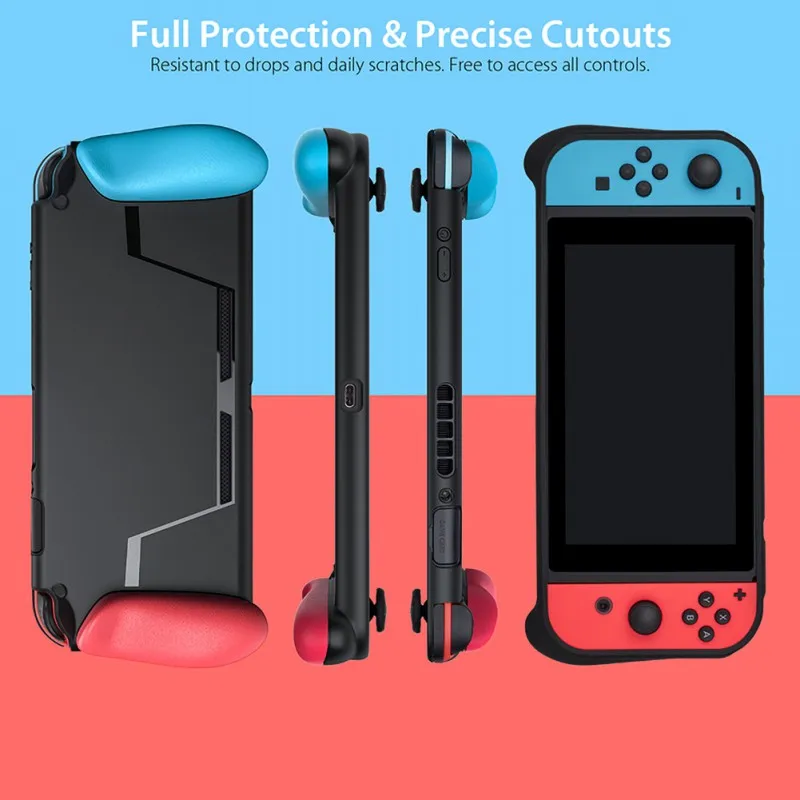 

for NINTENDO SWITCH Ergonomic Grip Protective Case Handle Stand Holder for NINTENDO SWITCH