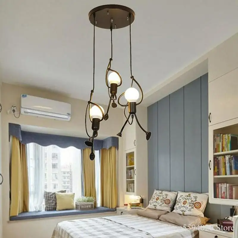 Скандинавская железная искусство дневное освещение креативный индивидуальный