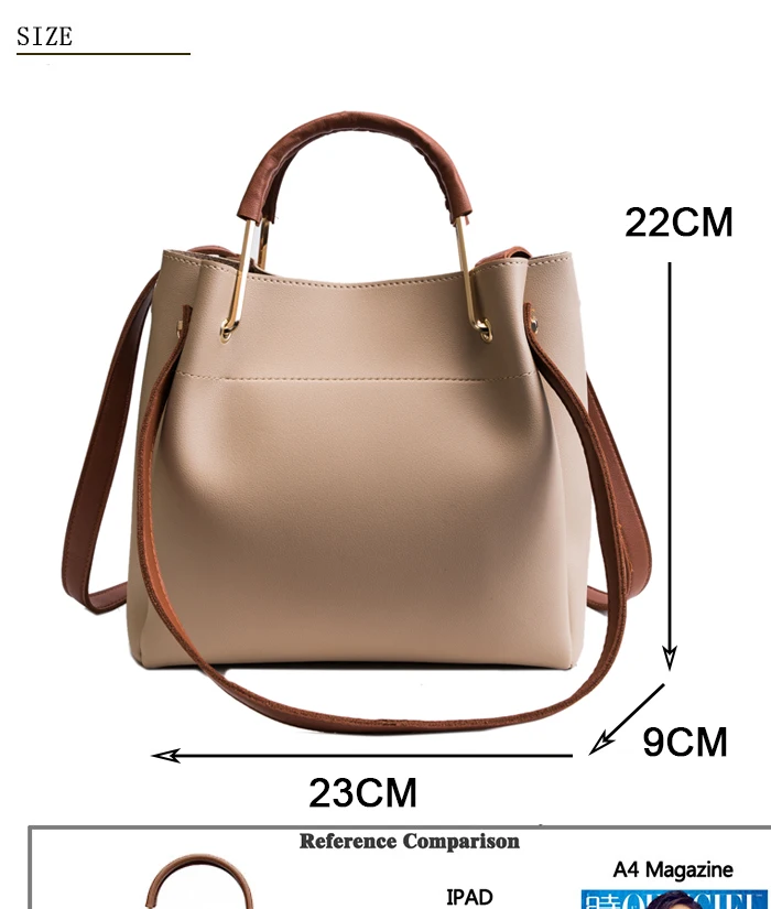 Модные сумки через плечо для женщин женская сумка новая дикая женская сумка через плечо Корейская Большая вместительная сумка-мессенджер