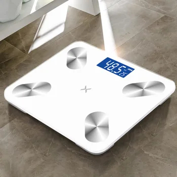 

Smart Composition Analyzer Bluetooth Body Fat Scale Digital Display Health Monitor Home BMI With Smartphone APP USB Rechargeable