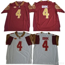 Свитер для колледжа из Флориды Стэйт Кук 4-черный красный белый сшитый Размер S-3XL