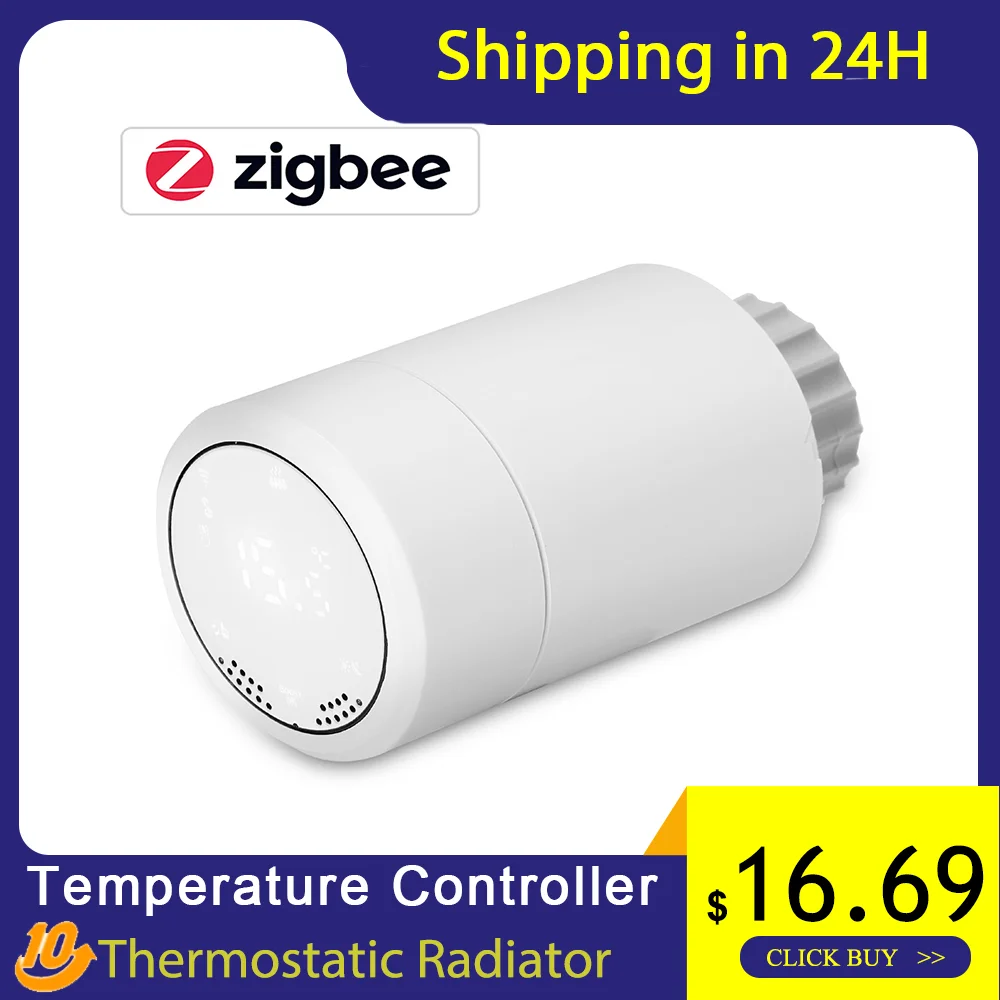Controlador de temperatura termostático inteligente, disipador táctil HY367RT ZigBee, radiador constante