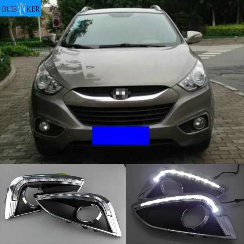 Дневные ходовые светильник с отверстием для противотуманных фар Hyundai IX35 2010-2013 SNCN