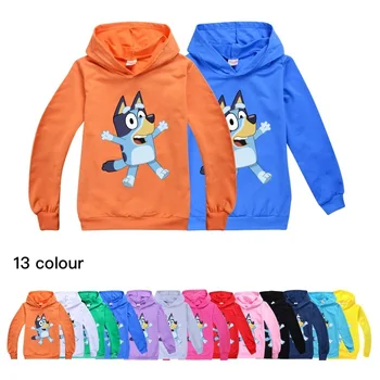 

Bluey Bing hoodie kids Children Boy Clothing Fashion Long Sleeve sweatshirt Cartoon Oversized Hoodies for Teen Girls
