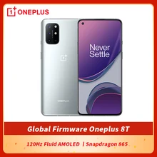 Global Rom OnePlus 8T 8 T OnePlus Official Store 8GB 128GB Snapdragon 865 5G Smartphone 120Hz AMOLED Fluid Screen 48MP Quad 65W