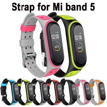 

Duoteng For Mi Band 5 strap TPU Silicone watch wrist Bracelet for miband 5 strap smart watch bracelet for Correa Xiomi mi band 5