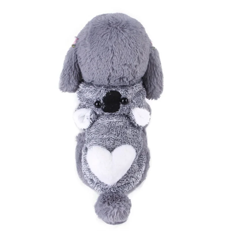 

Pet Lovely Gray Koala Modeling Plush Warm Two-Legged Hoodie Autumn Winter Dogs Cats Cosplay Clothes