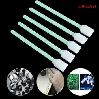 

50 pcs Cleaning Swabs 130mm Sponge Cleaning Swaps Buds Foam Antistatic Sponge Sticks Swabs Solvent